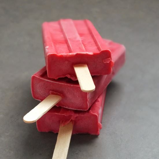 Coconut-Raspberry Popsicles - Recipe photo by Smakolyki Alergika