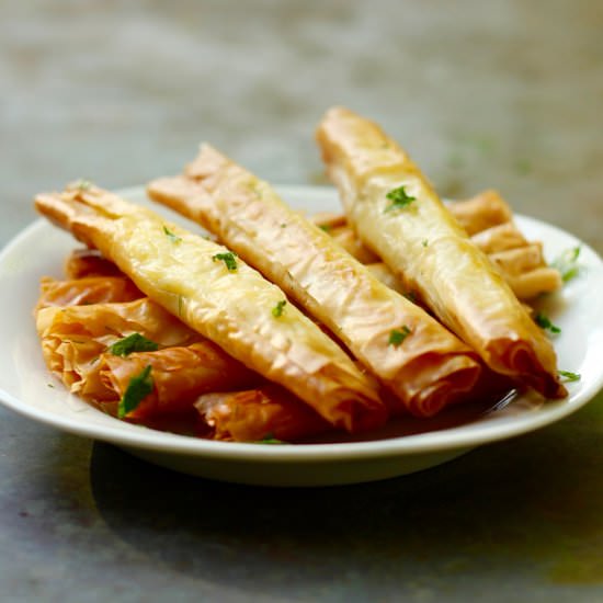 Feta-Stuffed Filo Cigars - Recipe photo by marilenaskitchen