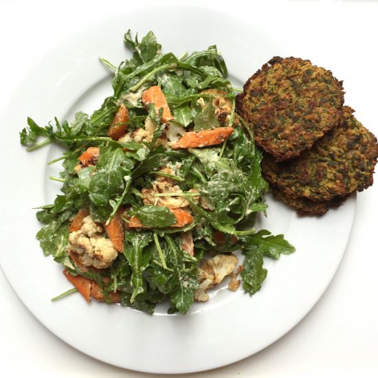 Roasted Cauliflower & Carrot Salad - Recipe photo by cow crumbs