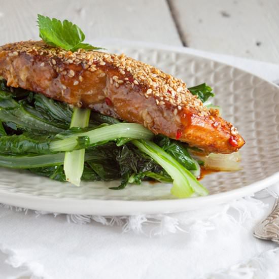 Sesame-Crusted Salmon - Recipe photo by ohmydish