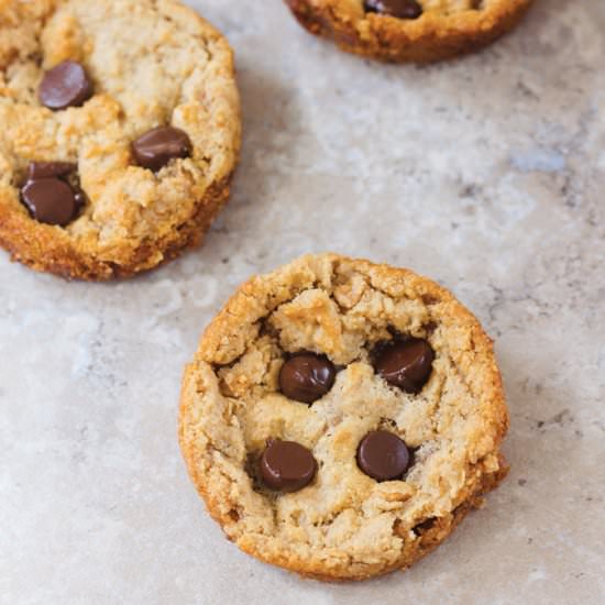 Muffin Tin Peanut Butter Cookies - Recipe photo by ChocolateCoveredKatie