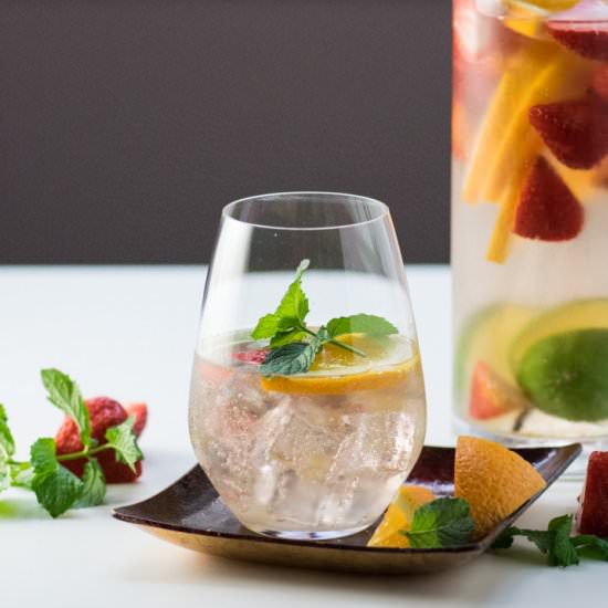 Rosé Sangria - Recipe photo by foodiegirlchicago