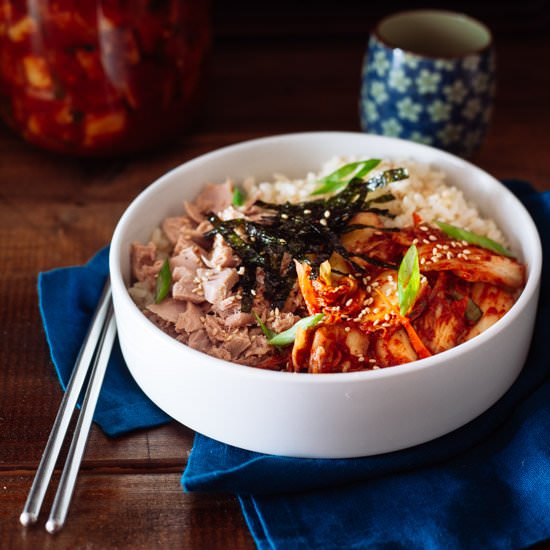 Kimchi Tuna Rice - Recipe photo by goodiesavolonte