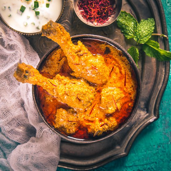 Mughlai Kesar Murgh - Recipe photo by Whiskaffair