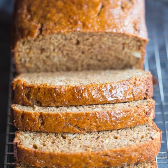 Cinnamon Applesauce Bread - Recipe photo by tastesbetterfromscratch