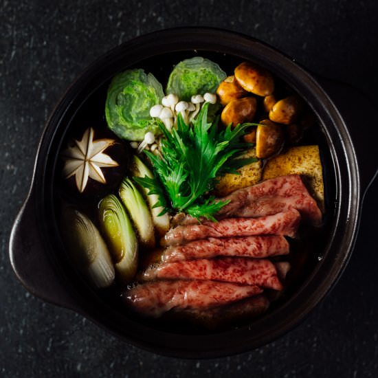Wagyu sukiyaki - Recipe photo by MeccaGBC