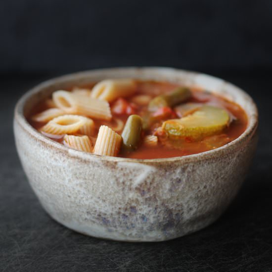 Easy Vegan Minestrone - Recipe photo by raepublic