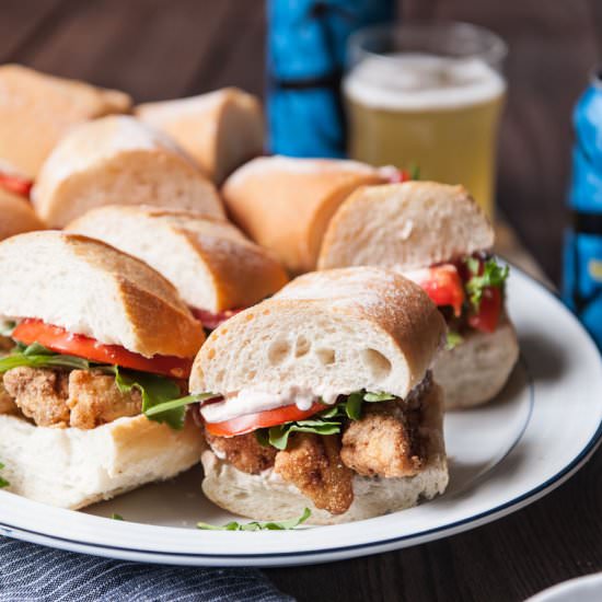 Beer Battered Cod Po’ Boy Sliders - Recipe photo by TheBeeroness