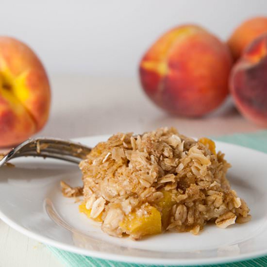 Peach Oatmeal Bars - Recipe photo by SeasonedSprinkles