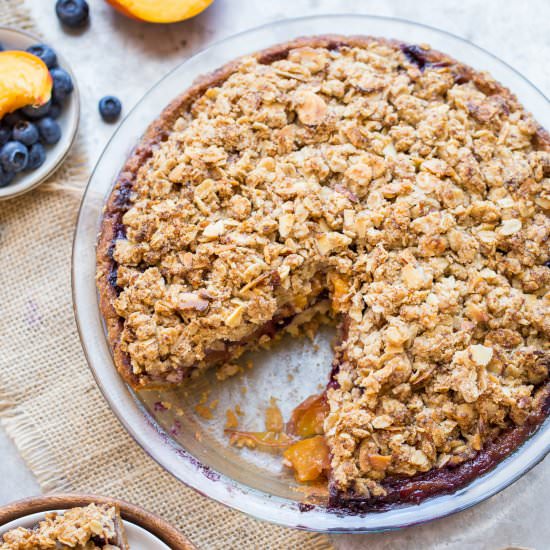 Blueberry Nectarine Pie - Recipe photo by bakerita
