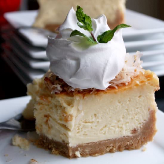 Coconut Cream Pie Cheesecake - Recipe photo by Creole Contessa