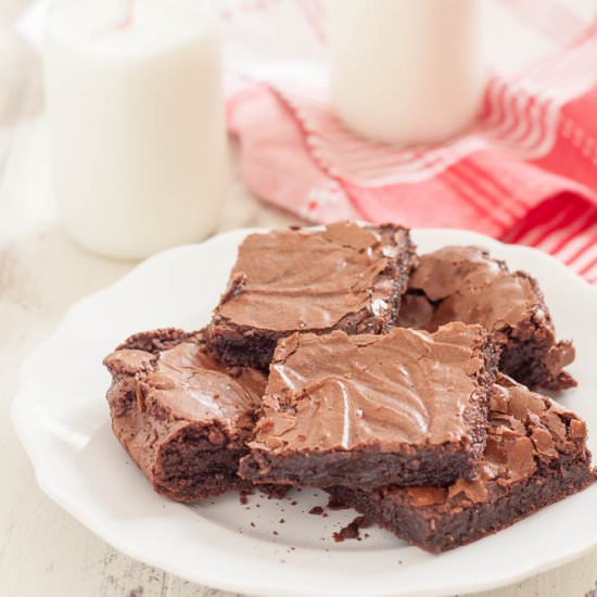 Gluten Free Fudgy Brownies - Recipe photo by flippindelicious