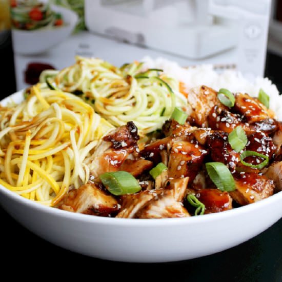 Grilled Hawaiian Chicken Bowl - Recipe photo by Creole Contessa