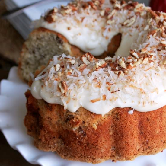 Coconut Pecan Pound Cake - Recipe photo by Creole Contessa