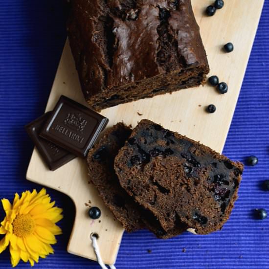 Zucchini Chocolate Blueberry Cake - Recipe photo by planetasmaku
