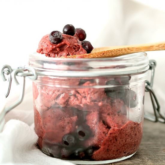 Huckleberry Nice Cream - Recipe photo by Simply to Thrive