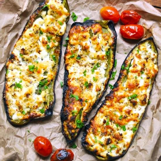 Giant Marconi Stuffed Peppers - Recipe photo by Mighty Mrs
