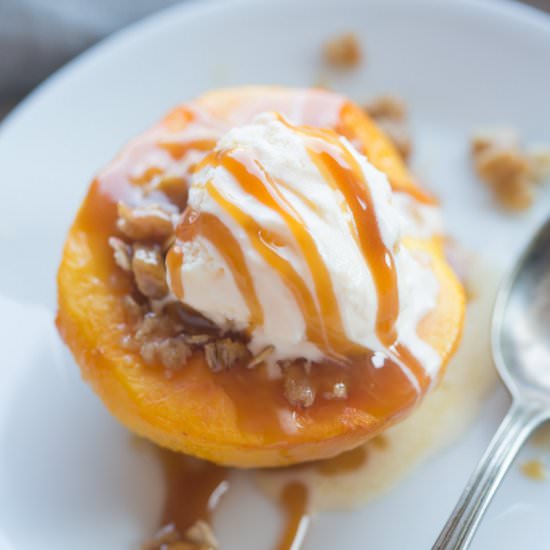 Baked Peaches - Recipe photo by tastesbetterfromscratch