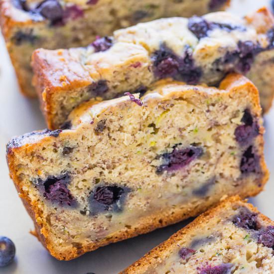 Blueberry Banana Zucchini Bread - Recipe photo by Averie