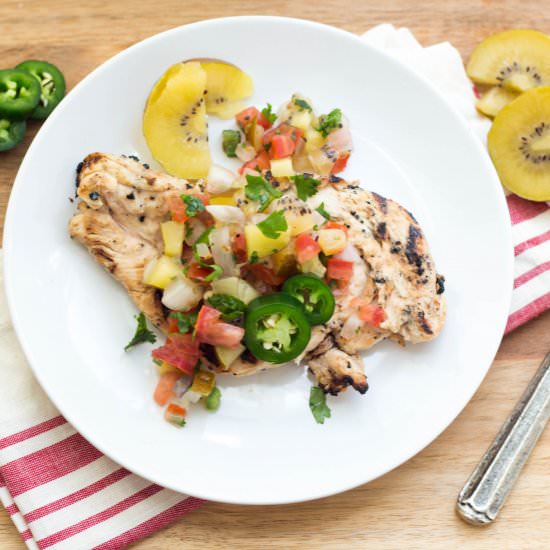 Kiwi-Jalapeno Chicken - Recipe photo by Homemade Nutrition