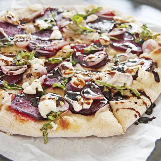 Roasted Beet Pizza - Recipe photo by thecharmingdetroiter