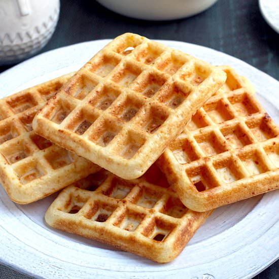 Pao de Queijo Waffles - Recipe photo by twoofakindcooks