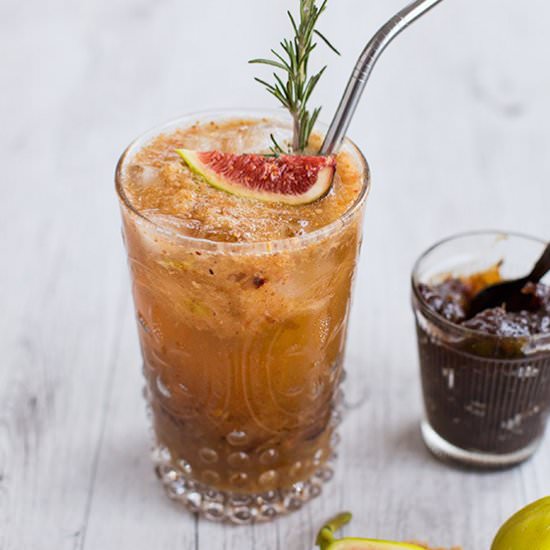 Sticky Date Bourbon Smash Cocktail - Recipe photo by spicyicecream