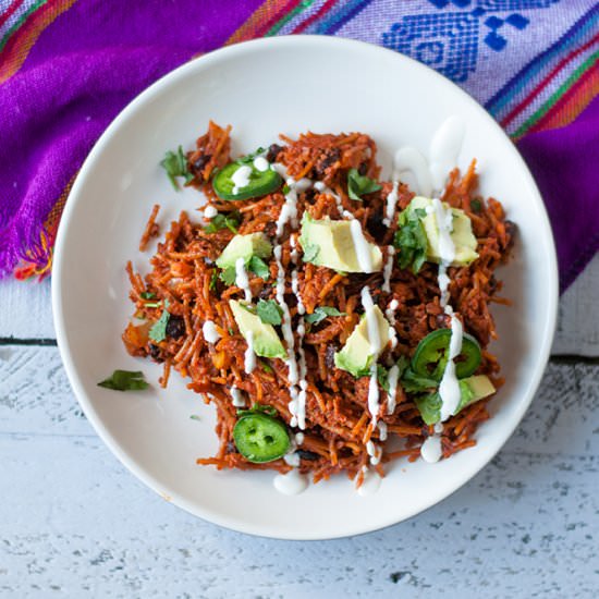 Vegan Chorizo Noodle Casserole - Recipe photo by thymeandlove
