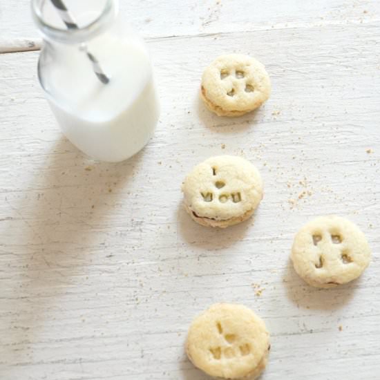 Peanut Butter & Jelly Oreos - Recipe photo by A Sweet Little Life