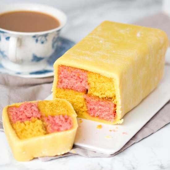Easy Homemade Battenburg - Recipe photo by KitchenSanctuary