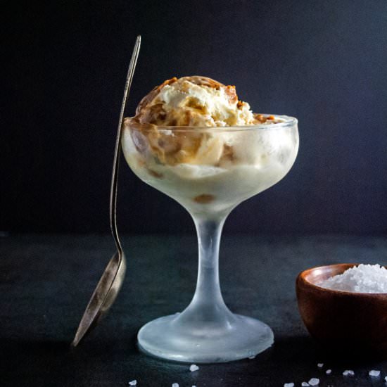 Salted Caramel Ice Cream - Recipe photo by cookiesforengland