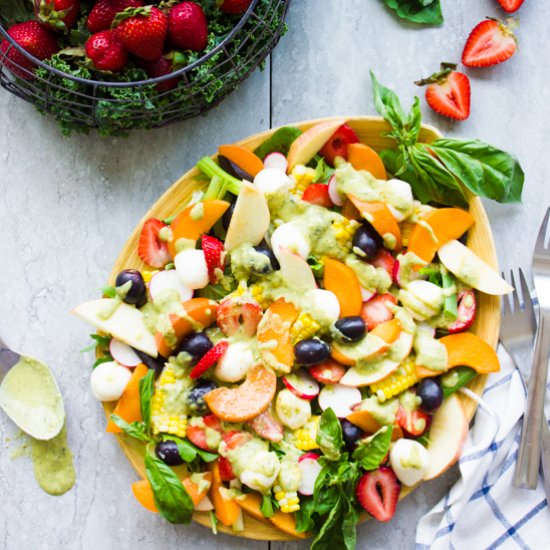 Summer Fruit Salad with Basil - Recipe photo by two.purple.figs