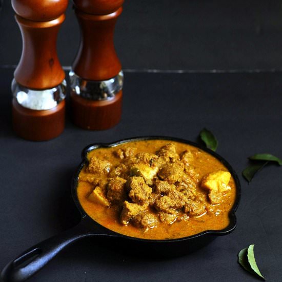 Soya chunks Potato gravy - Recipe photo by JeeviKitchen