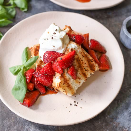 Grilled Angel Food Cake - Recipe photo by domesticateme