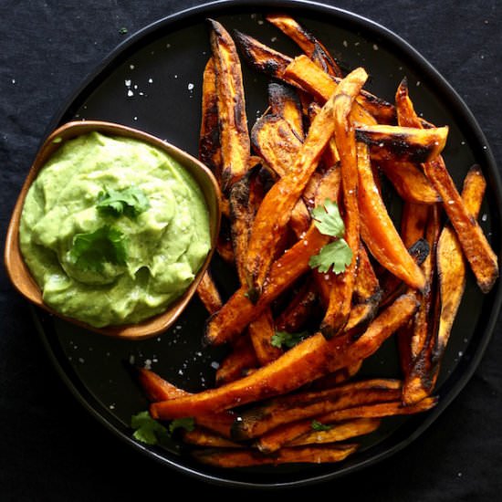 Smoky Baked Sweet Potato Fries - Recipe photo by bessiebakes
