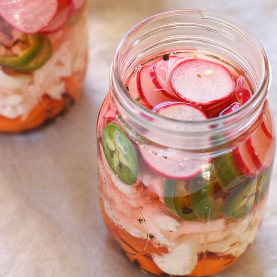 Escabeche – Mexican Pickled Veggies - Recipe photo by The Mostly Vegan