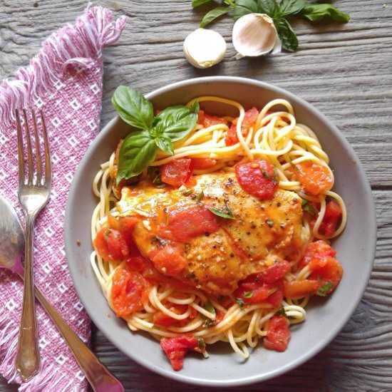 Buttery Basil Garlic Chicken - Recipe photo by thegardeningcook
