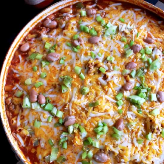 Chili Macaroni and Cheese - Recipe photo by Creole Contessa