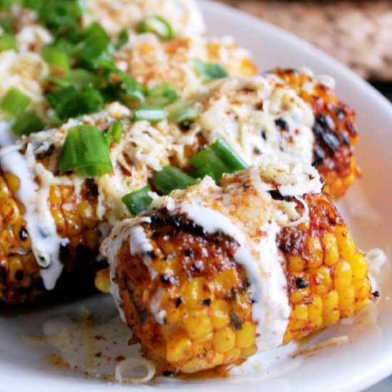 Grilled Elotes - Recipe photo by Creole Contessa