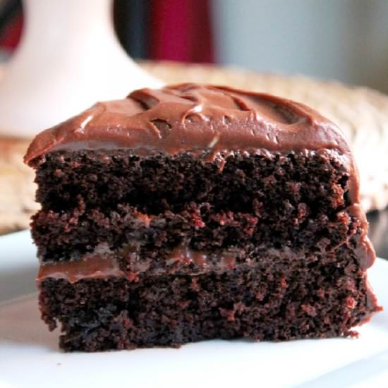 Devil's Food Chocolate Cake - Recipe photo by Creole Contessa