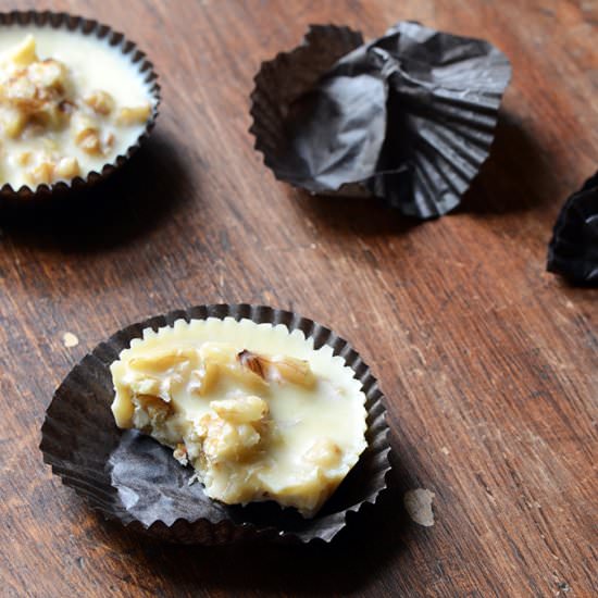 White Chocolate Butter Pecan Candy - Recipe photo by AnEdibleMosaic