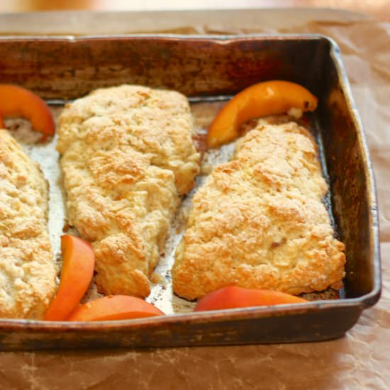 Peach Scones with Marmalade Butter - Recipe photo by marilenaskitchen