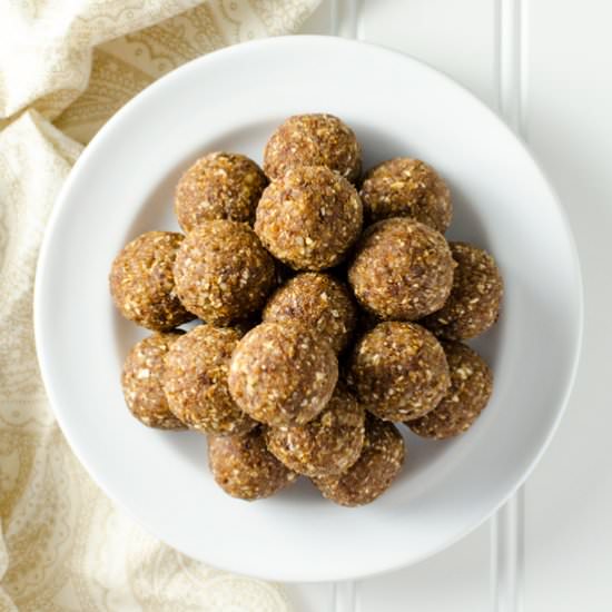 Walnut Fig Energy Bites - Recipe photo by VeggiePrimer