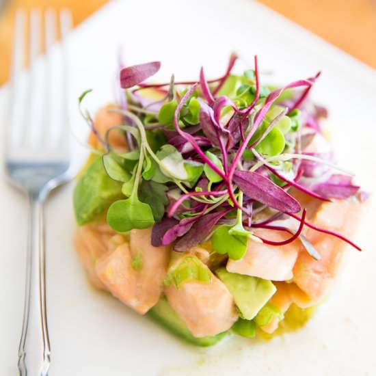 Citrus Avocado Salmon Ceviche - Recipe photo by The Healthy Foodie