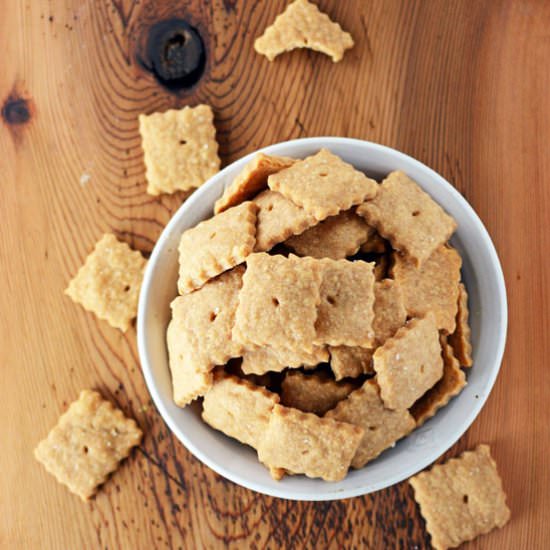 Homemade Cheddar Cheese Crackers - Recipe photo by TheCakeChica