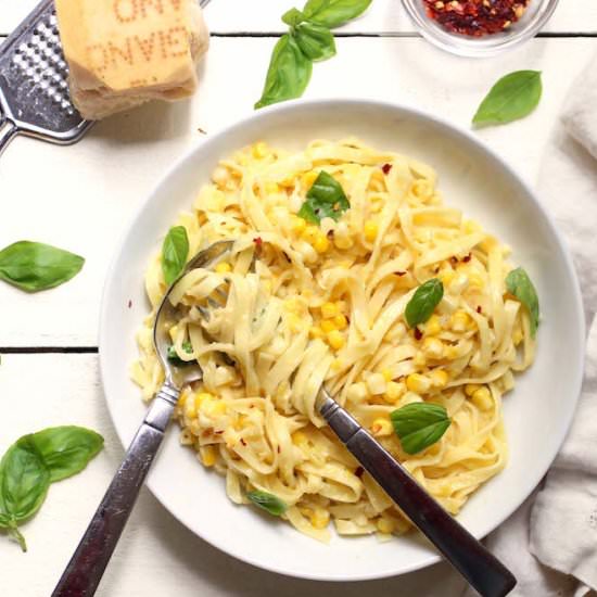 summer corn linguini - Recipe photo by susanstable