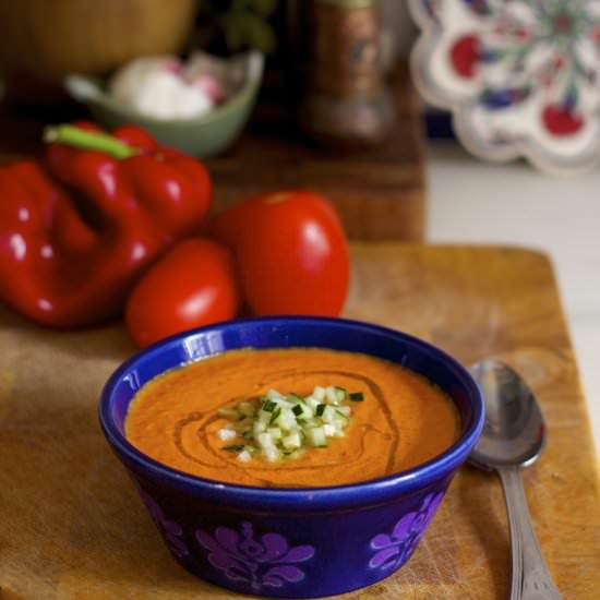 The Best Gazpacho - Recipe photo by And Here We Are...
