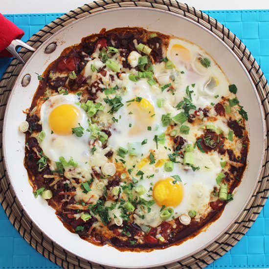 Spicy Beef and Cheese Brunch - Recipe photo by SlowThe CookDown