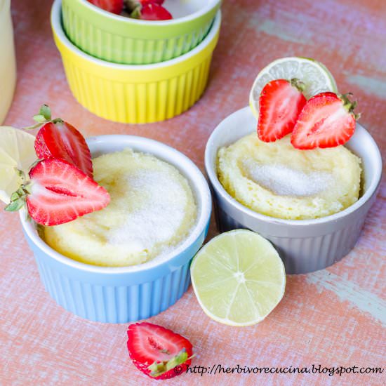 Easy Lemon Souffle - Recipe photo by Herbivore Cucina