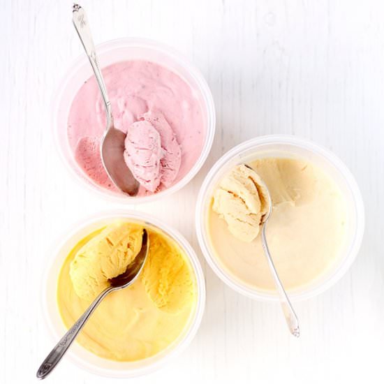 Easy Fruit Ice Cream - Recipe photo by lilVienna.com